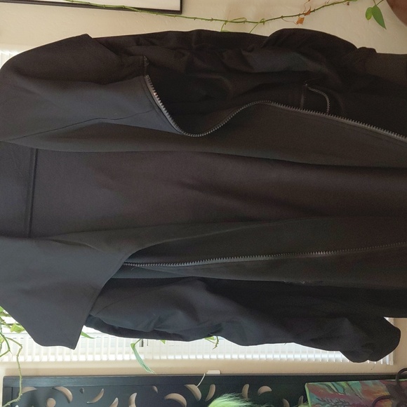 FOXBLOOD 3X WREN ASYMMETRICAL FLEECE CARDIGAN BLACK - Picture 7 of 9